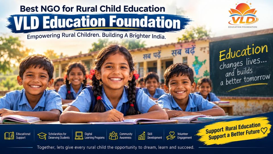 Best NGO for Rural Child Education: How VLD Education Foundation Is Transforming Lives Across India