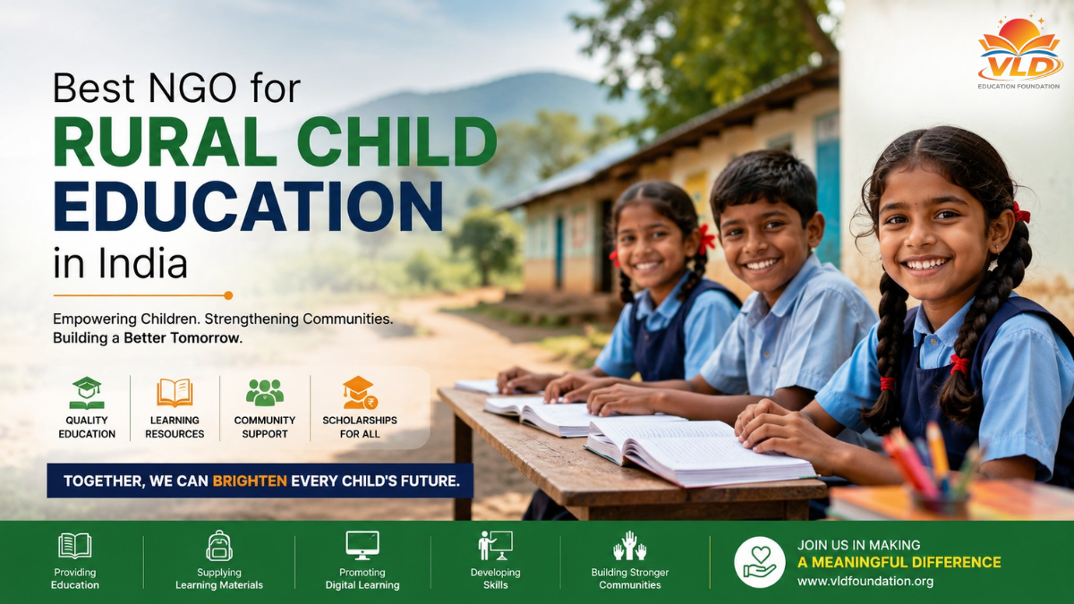 Best NGO for Rural Child Education in India: How VLD Education Foundation Is Transforming Lives